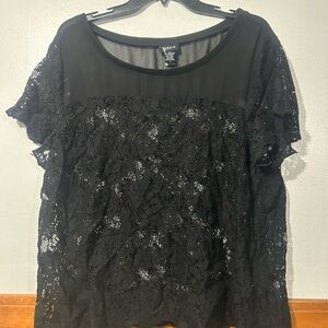 Torrid Black Lace Blouse